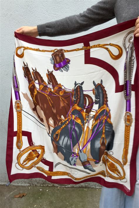 hermes horse scarf ebay|hermes scarf horse for sale.